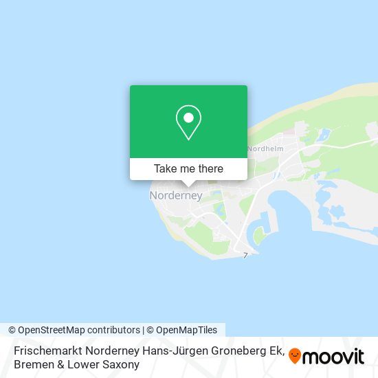 Frischemarkt Norderney Hans-Jürgen Groneberg Ek map