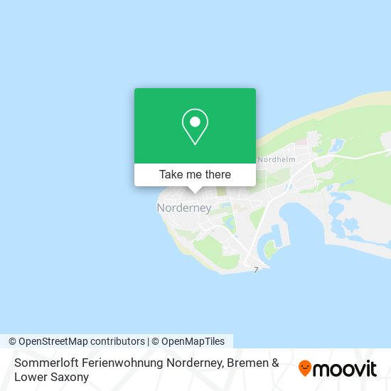 Sommerloft Ferienwohnung Norderney map