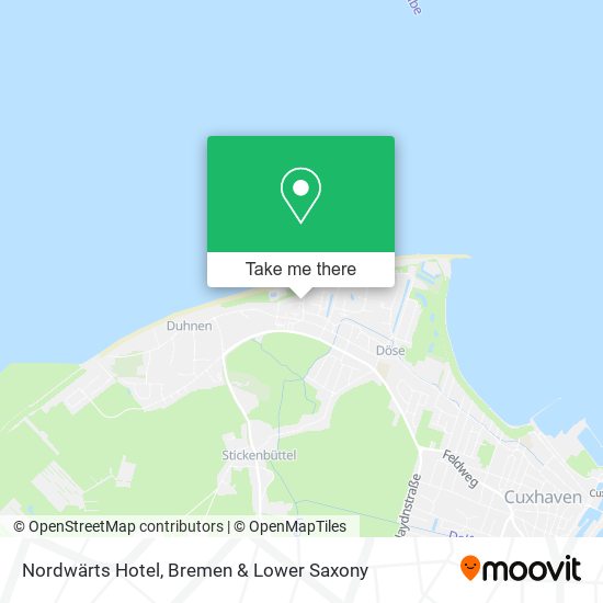 Nordwärts Hotel map