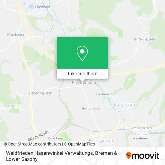 Waldfrieden Hasenwinkel Verwaltungs map