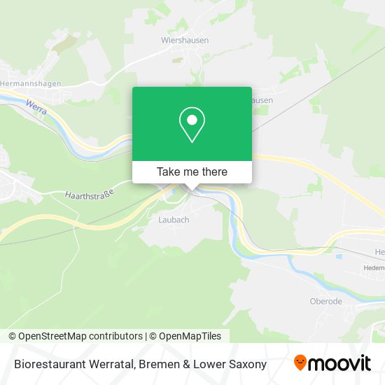 Biorestaurant Werratal map