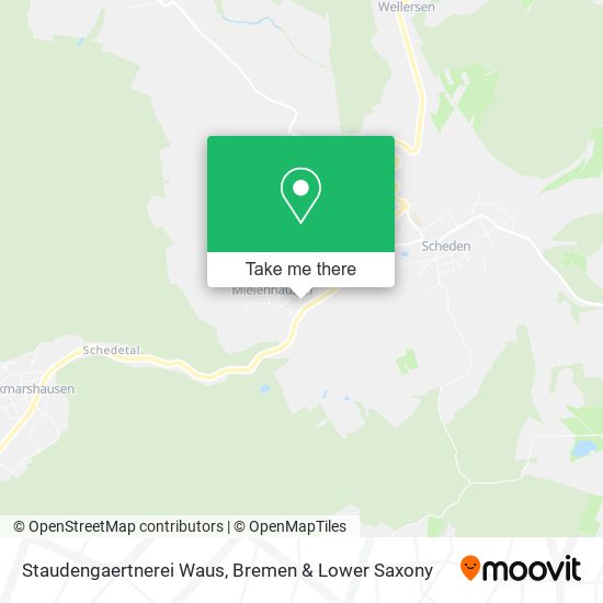 Staudengaertnerei Waus map