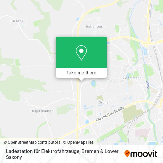 Ladestation für Elektrofahrzeuge map