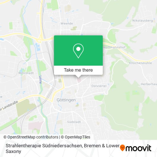 Strahlentherapie Südniedersachsen map