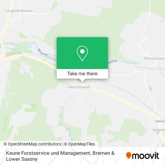Keune Forstservice und Management map