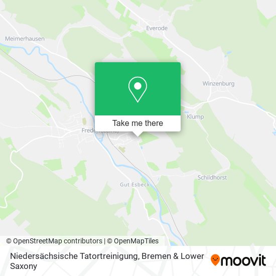 Niedersächsische Tatortreinigung map