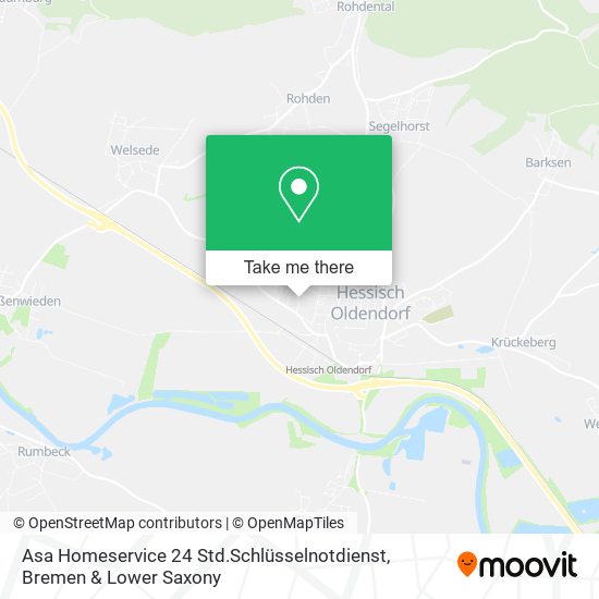 Asa Homeservice 24 Std.Schlüsselnotdienst map