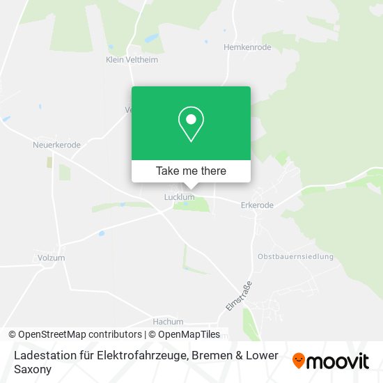 Ladestation für Elektrofahrzeuge map