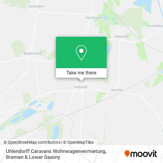 Uhlendorff Caravans Wohnwagenvermietung map