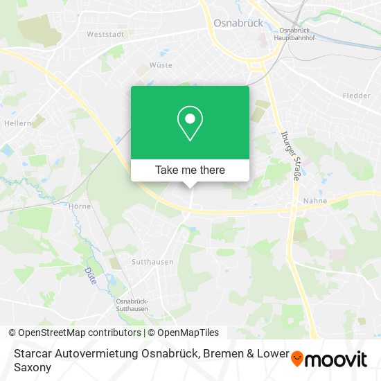 Starcar Autovermietung Osnabrück map