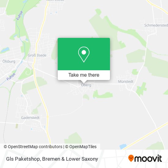 Gls Paketshop map