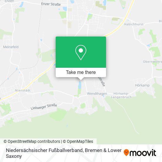 Niedersächsischer Fußballverband map