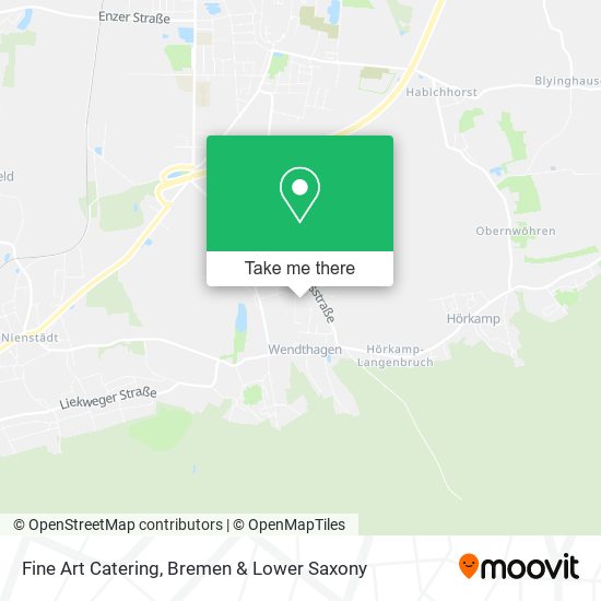 Fine Art Catering map