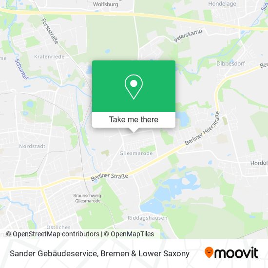 Sander Gebäudeservice map