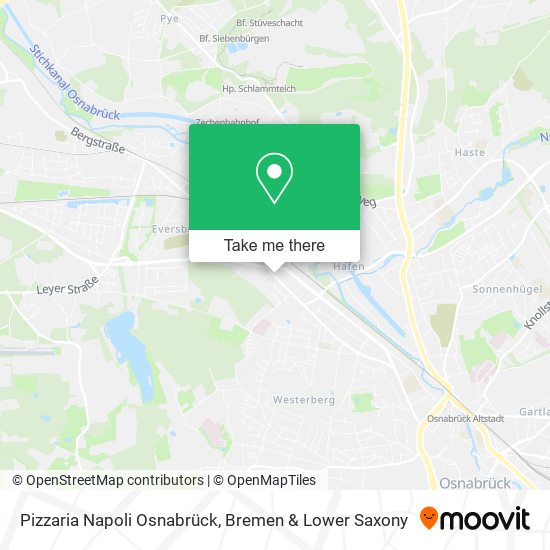 Pizzaria Napoli Osnabrück map