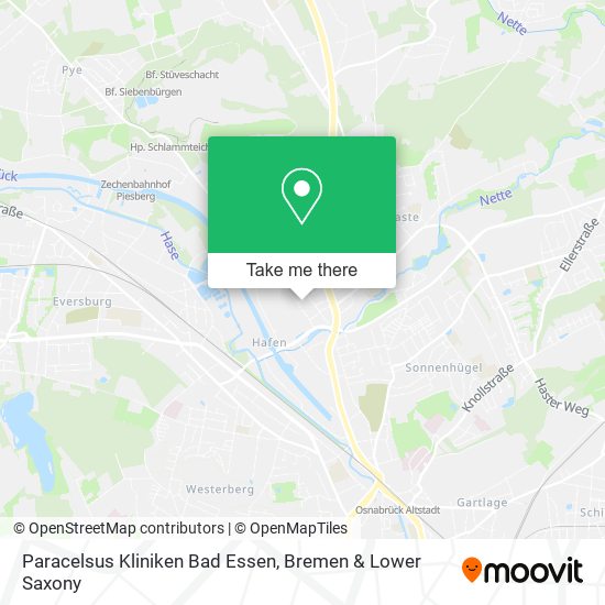 Paracelsus Kliniken Bad Essen map