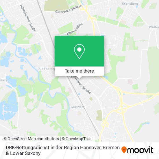 DRK-Rettungsdienst in der Region Hannover map