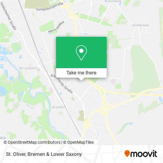 St. Oliver map