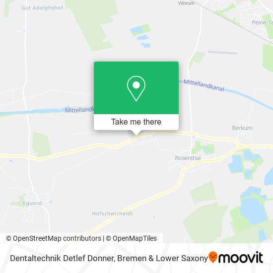 Dentaltechnik Detlef Donner map