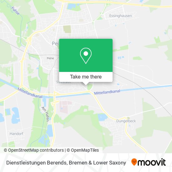 Dienstleistungen Berends map