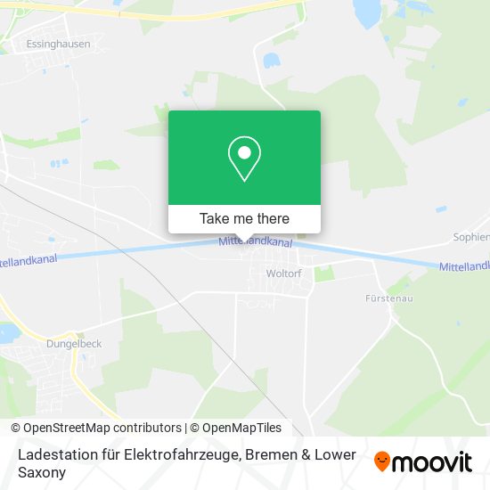 Ladestation für Elektrofahrzeuge map