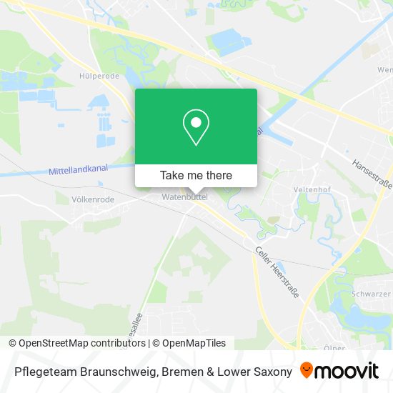 Pflegeteam Braunschweig map