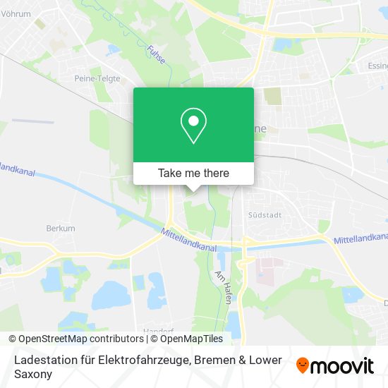 Ladestation für Elektrofahrzeuge map