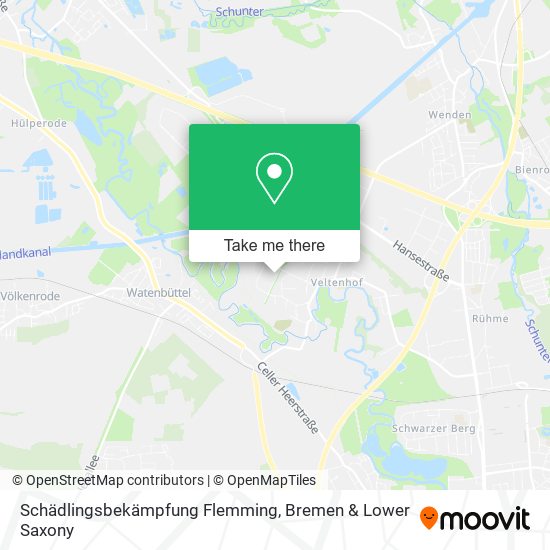 Schädlingsbekämpfung Flemming map