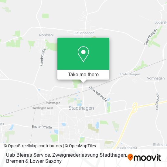 Карта Uab Bleiras Service, Zweigniederlassung Stadthagen