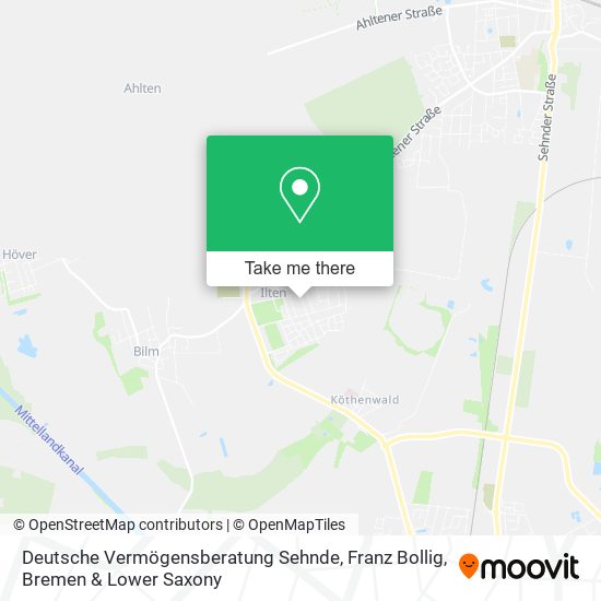 Deutsche Vermögensberatung Sehnde, Franz Bollig map