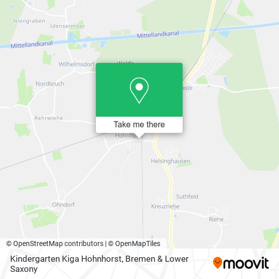 Kindergarten Kiga Hohnhorst map