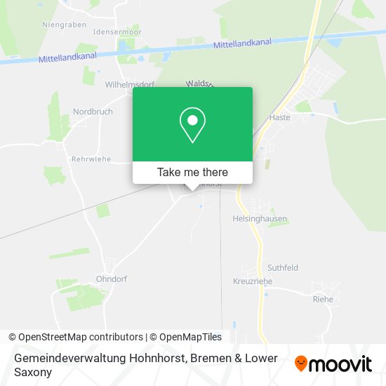 Gemeindeverwaltung Hohnhorst map