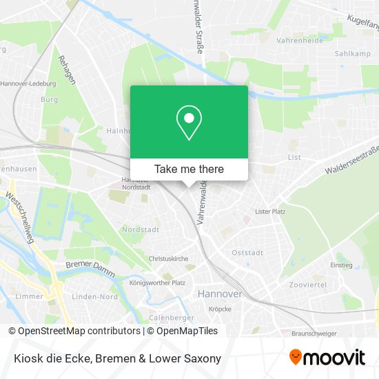 Kiosk die Ecke map