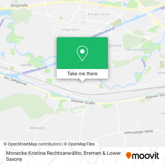 Monecke Kristina Rechtsanwältin map