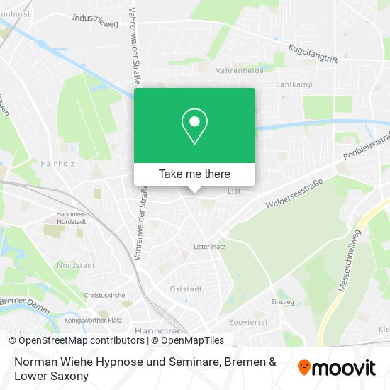 Norman Wiehe Hypnose und Seminare map