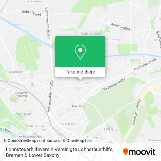Lohnsteuerhilfeverein Vereinigte Lohnsteuerhilfe map
