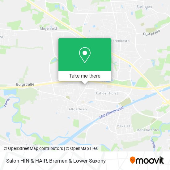 Salon HIN & HAIR map