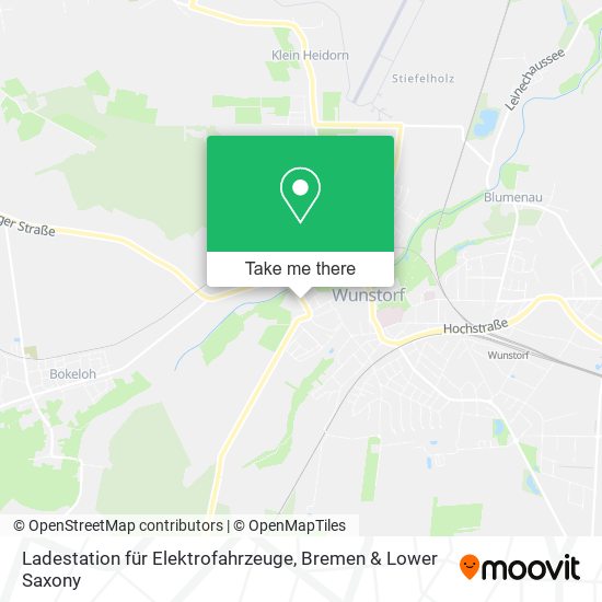Ladestation für Elektrofahrzeuge map