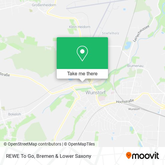 REWE To Go map