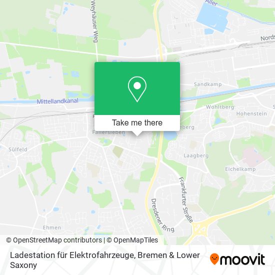 Ladestation für Elektrofahrzeuge map