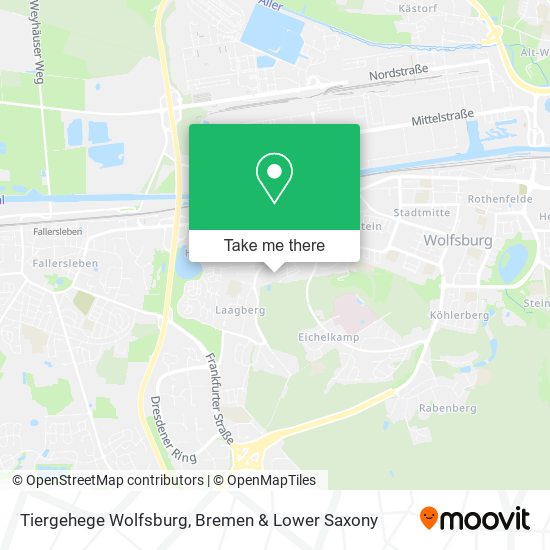 Tiergehege Wolfsburg map