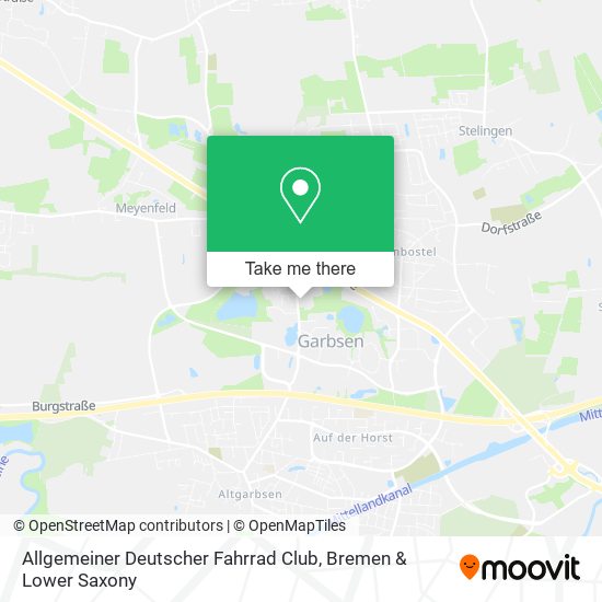 Allgemeiner Deutscher Fahrrad Club map