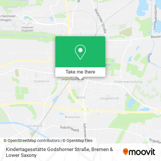 Карта Kindertagesstätte Godshorner Straße