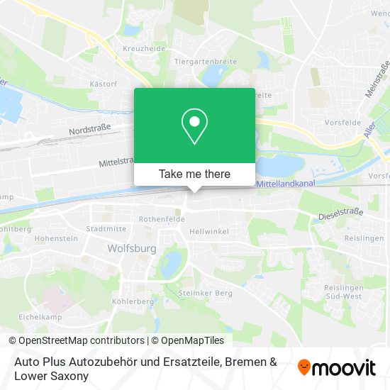 Auto Plus Autozubehör und Ersatzteile map