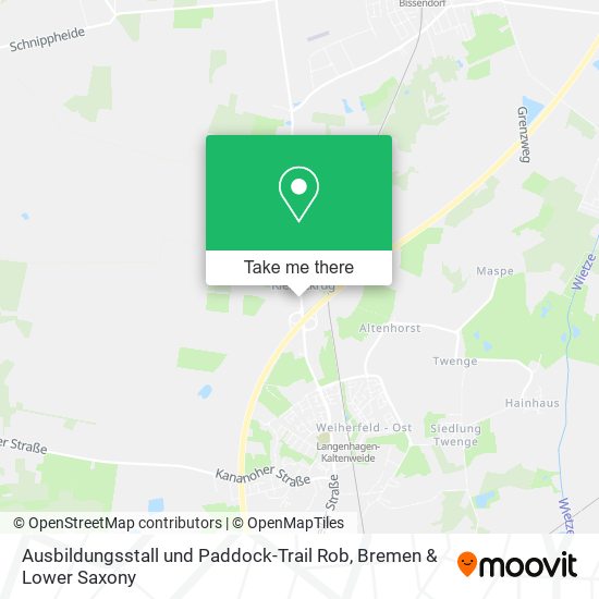 Ausbildungsstall und Paddock-Trail Rob map