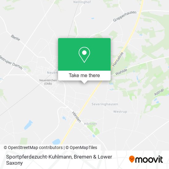 Sportpferdezucht-Kuhlmann map