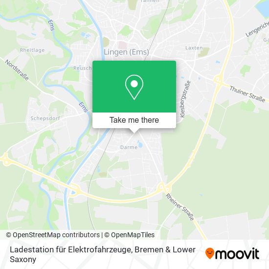 Ladestation für Elektrofahrzeuge map