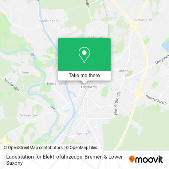 Ladestation für Elektrofahrzeuge map