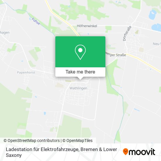 Ladestation für Elektrofahrzeuge map