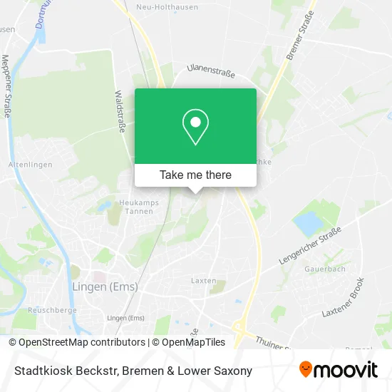 Stadtkiosk Beckstr map